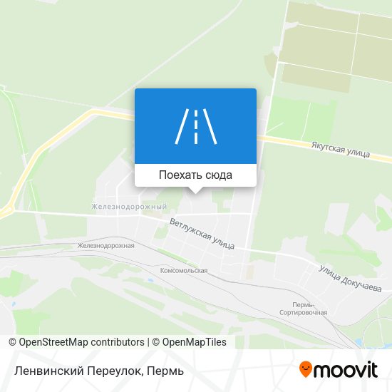 Карта Ленвинский Переулок