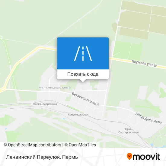 Карта Ленвинский Переулок