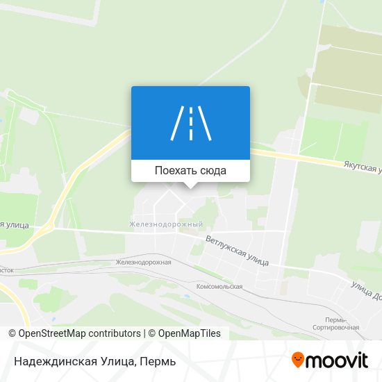 Карта Надеждинская Улица
