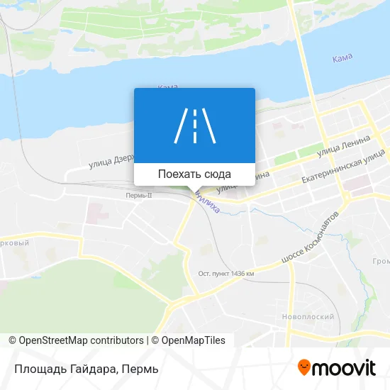 Карта Площадь Гайдара