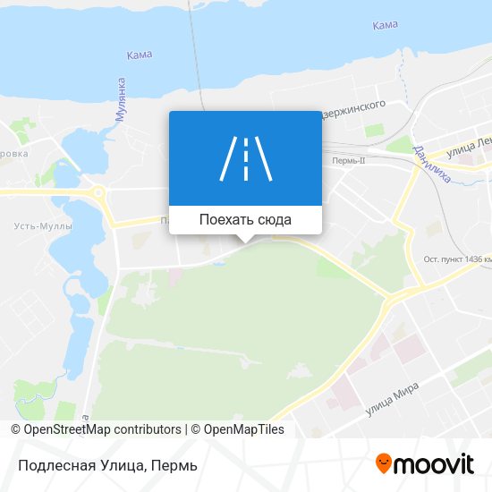 Карта Подлесная Улица