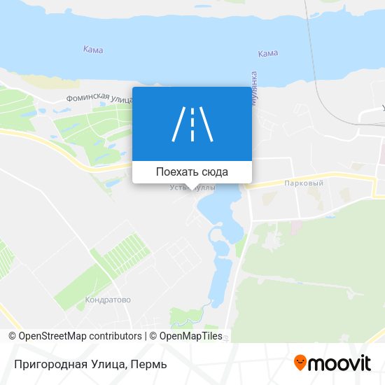 Карта Пригородная Улица