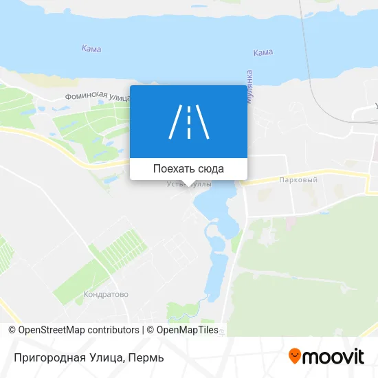 Карта Пригородная Улица