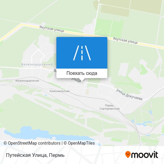Карта Путейская Улица