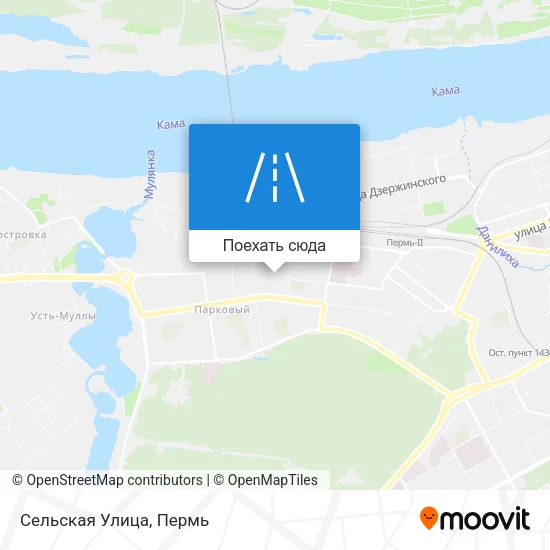 Карта Сельская Улица