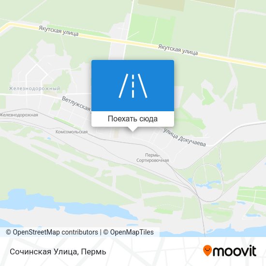 Карта Сочинская Улица