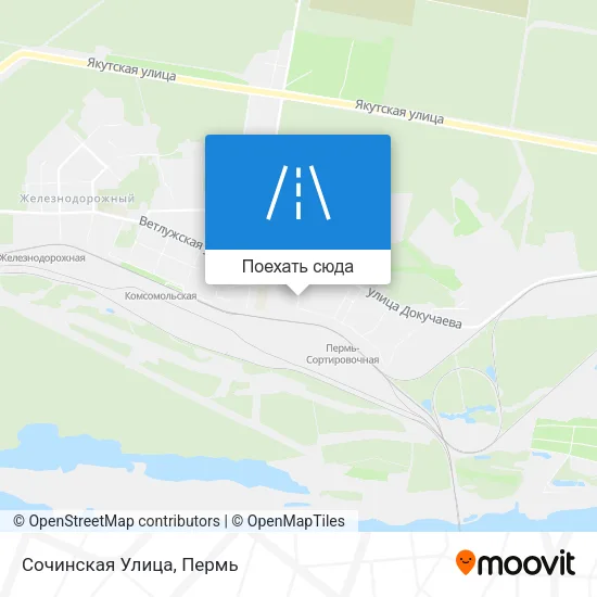 Карта Сочинская Улица