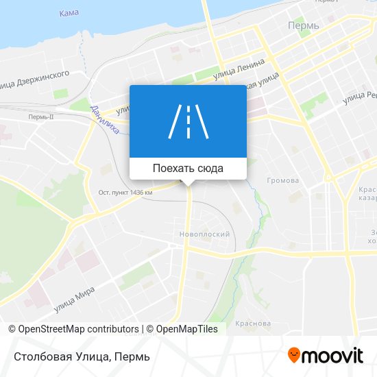 Карта Столбовая Улица