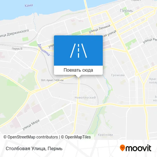 Карта Столбовая Улица