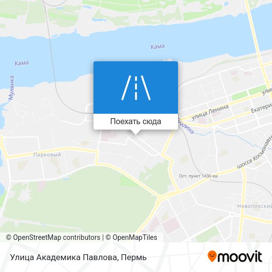 Карта Улица Академика Павлова