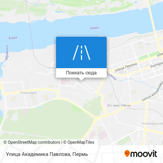 Карта Улица Академика Павлова