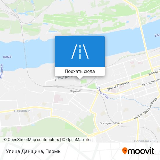 Карта Улица Данщина