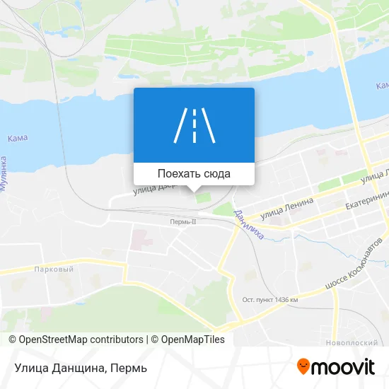 Карта Улица Данщина