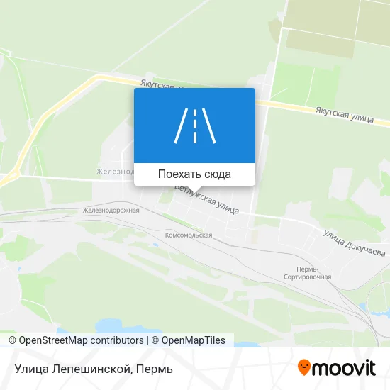Карта Улица Лепешинской