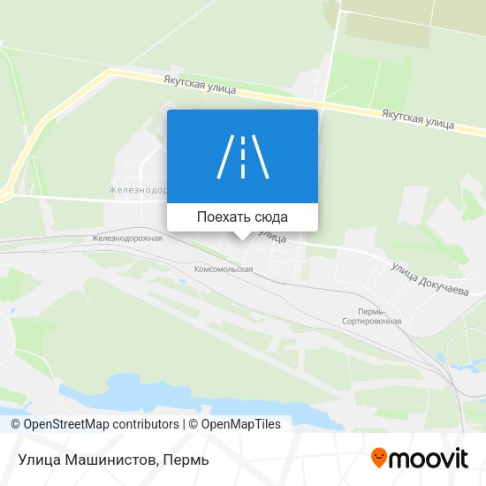 Карта Улица Машинистов