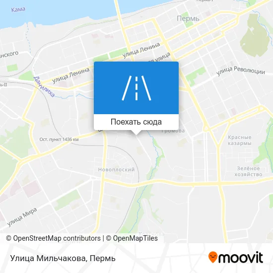 Карта Улица Мильчакова