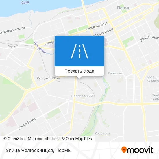 Карта Улица Челюскинцев