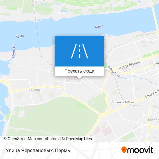Карта Улица Черепановых