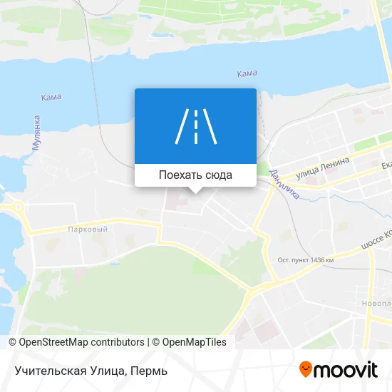 Карта Учительская Улица