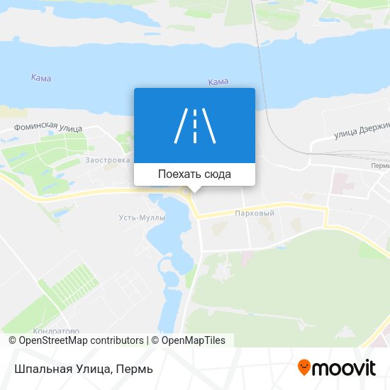 Карта Шпальная Улица