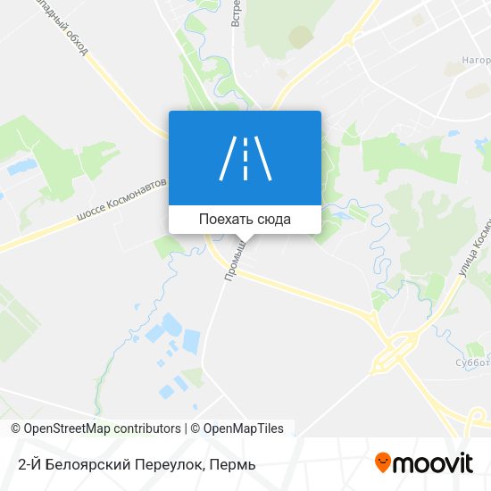 Карта 2-Й Белоярский Переулок
