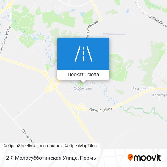Карта 2-Я Малосубботинская Улица