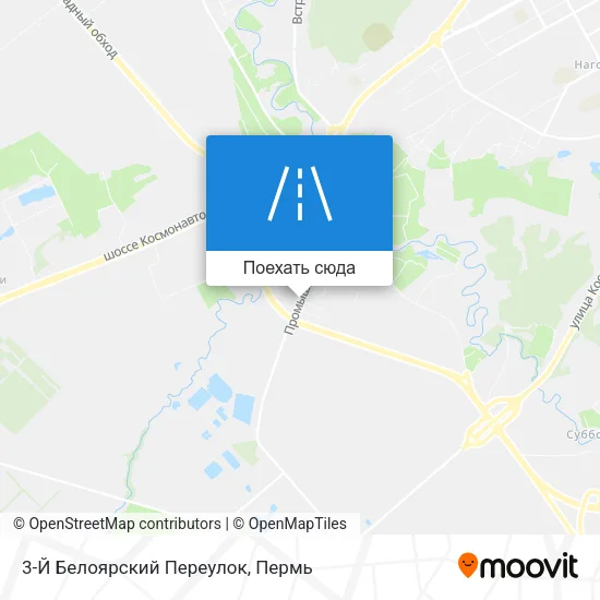 Карта 3-Й Белоярский Переулок