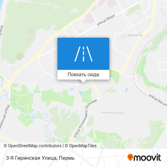 Карта 3-Я Гиринская Улица
