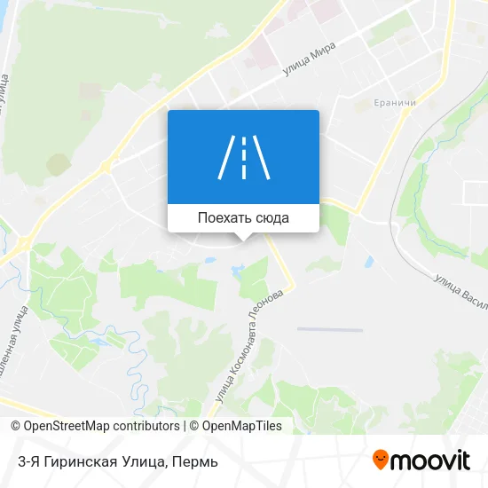 Карта 3-Я Гиринская Улица