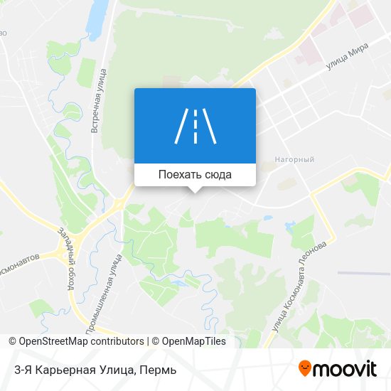 Карта 3-Я Карьерная Улица