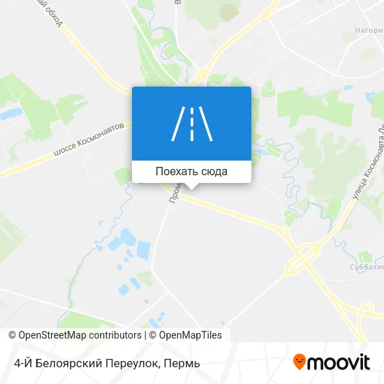 Карта 4-Й Белоярский Переулок