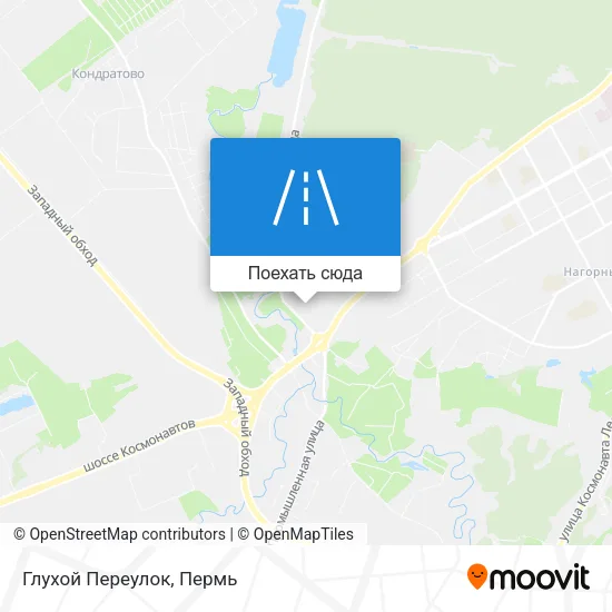 Карта Глухой Переулок