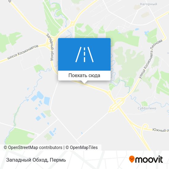 Карта Западный Обход