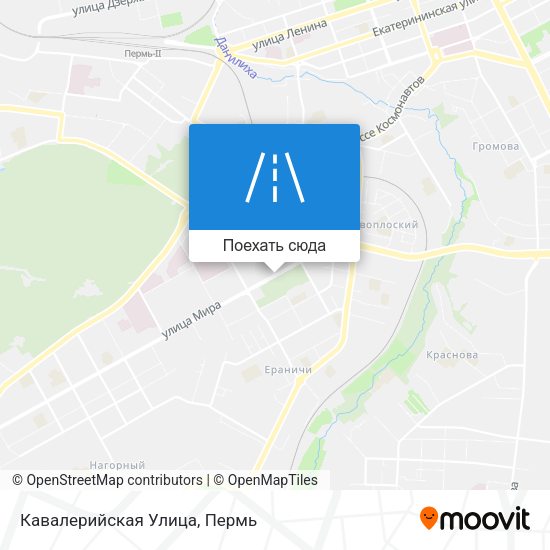 Карта Кавалерийская Улица