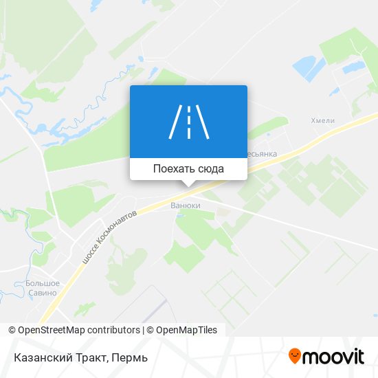 Карта Казанский Тракт