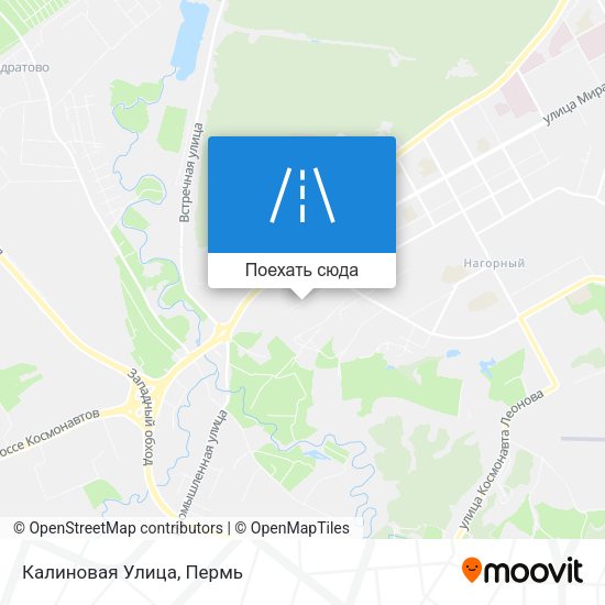 Карта Калиновая Улица