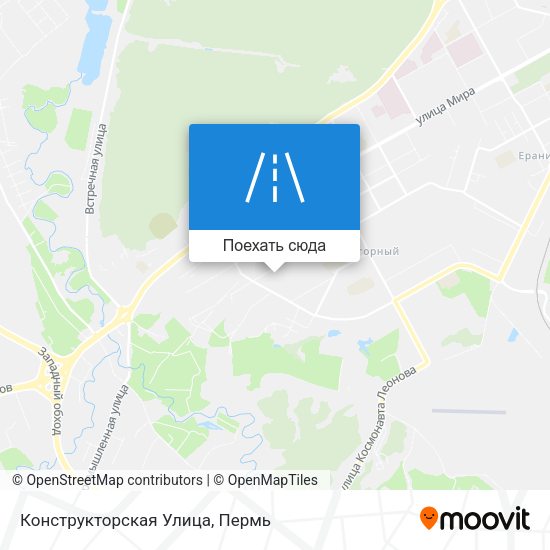 Карта Конструкторская Улица