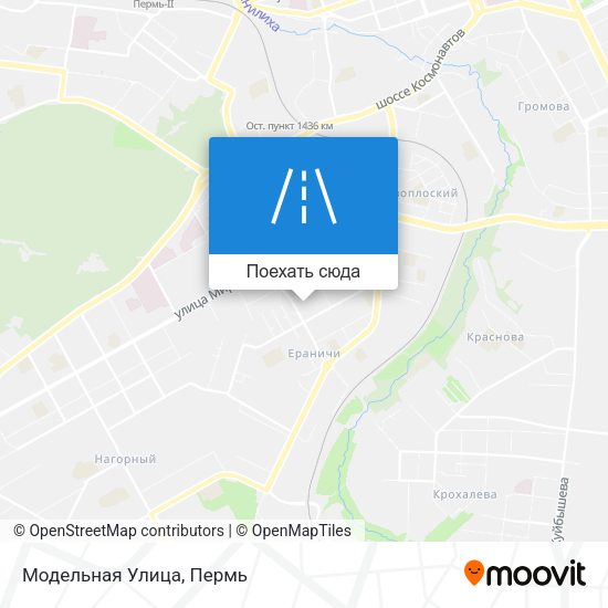 Карта Модельная Улица