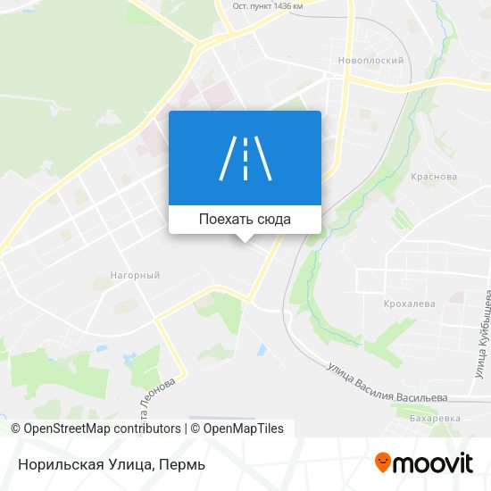 Карта Норильская Улица