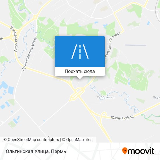 Карта Ольгинская Улица