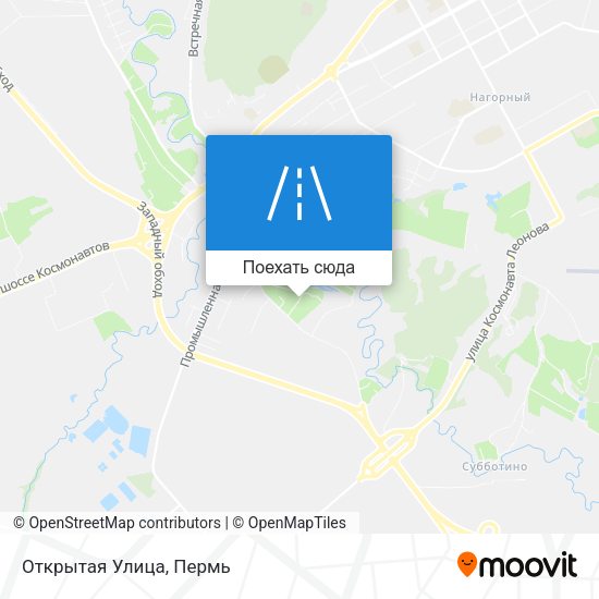 Карта Открытая Улица