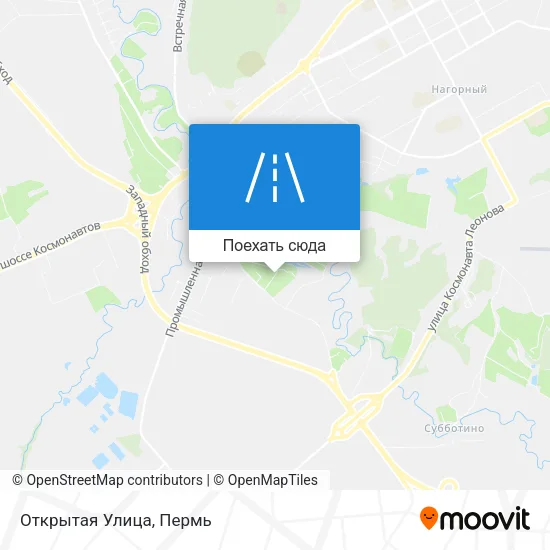 Карта Открытая Улица