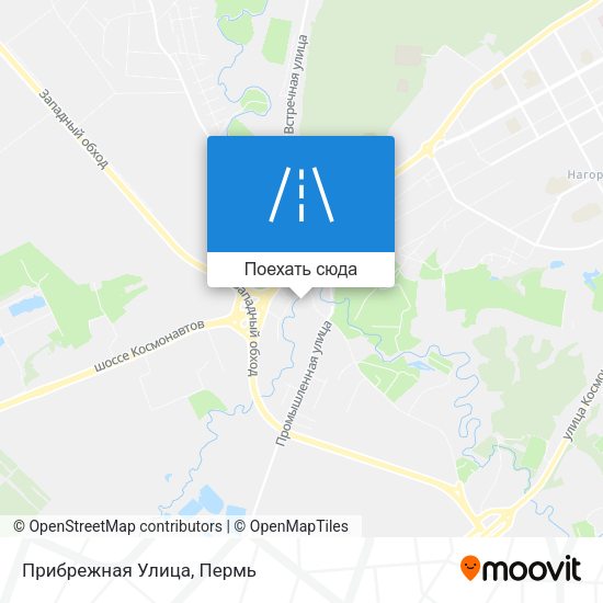 Карта Прибрежная Улица