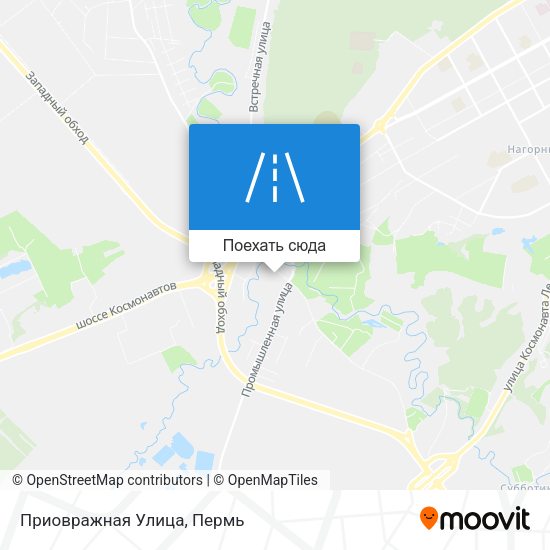 Карта Приовражная Улица