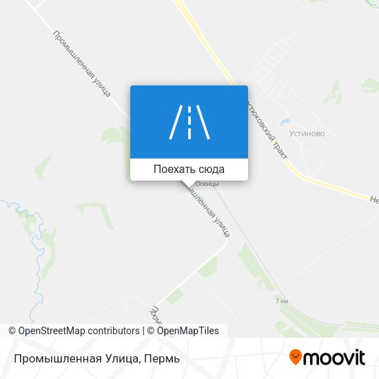 Карта Промышленная Улица