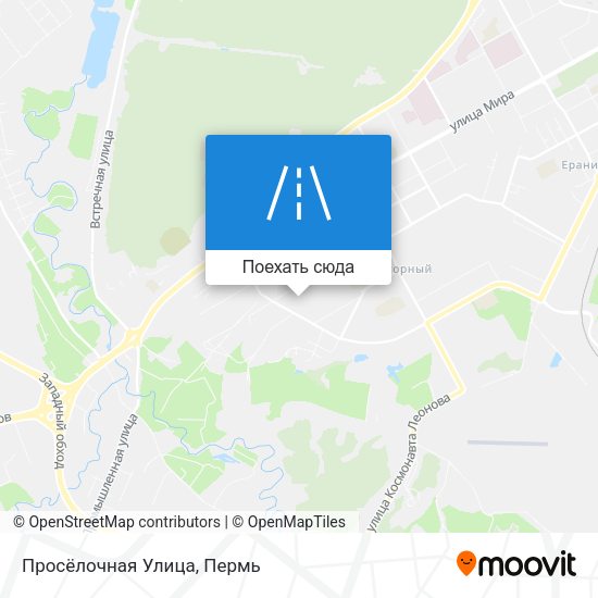 Карта Просёлочная Улица