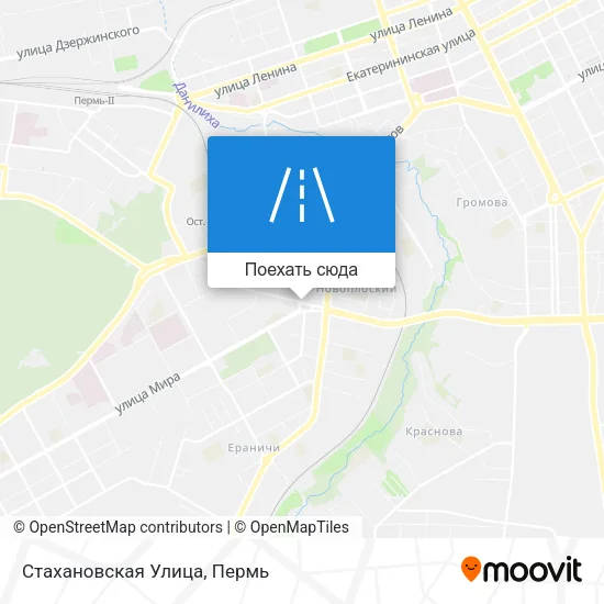 Карта Стахановская Улица
