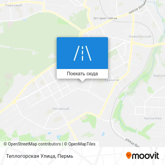 Карта Теплогорская Улица