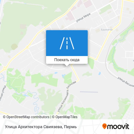 Карта Улица Архитектора Свиязева