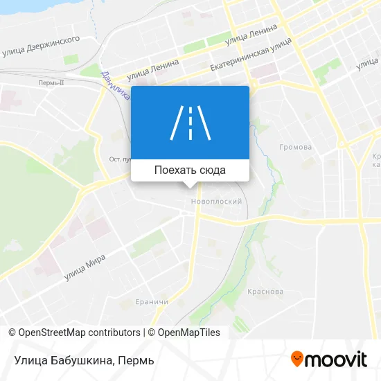 Карта Улица Бабушкина